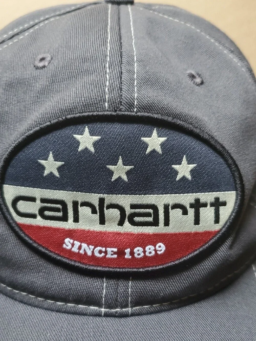 Carhartt Men’s Dark Blue Patch Logo Cap